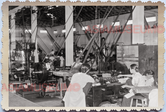 WW2 BRITISH OPIUM PLANT FACTORY WOMEN LADY WORKER VINTAGE SINGAPORE PHOTO 30389