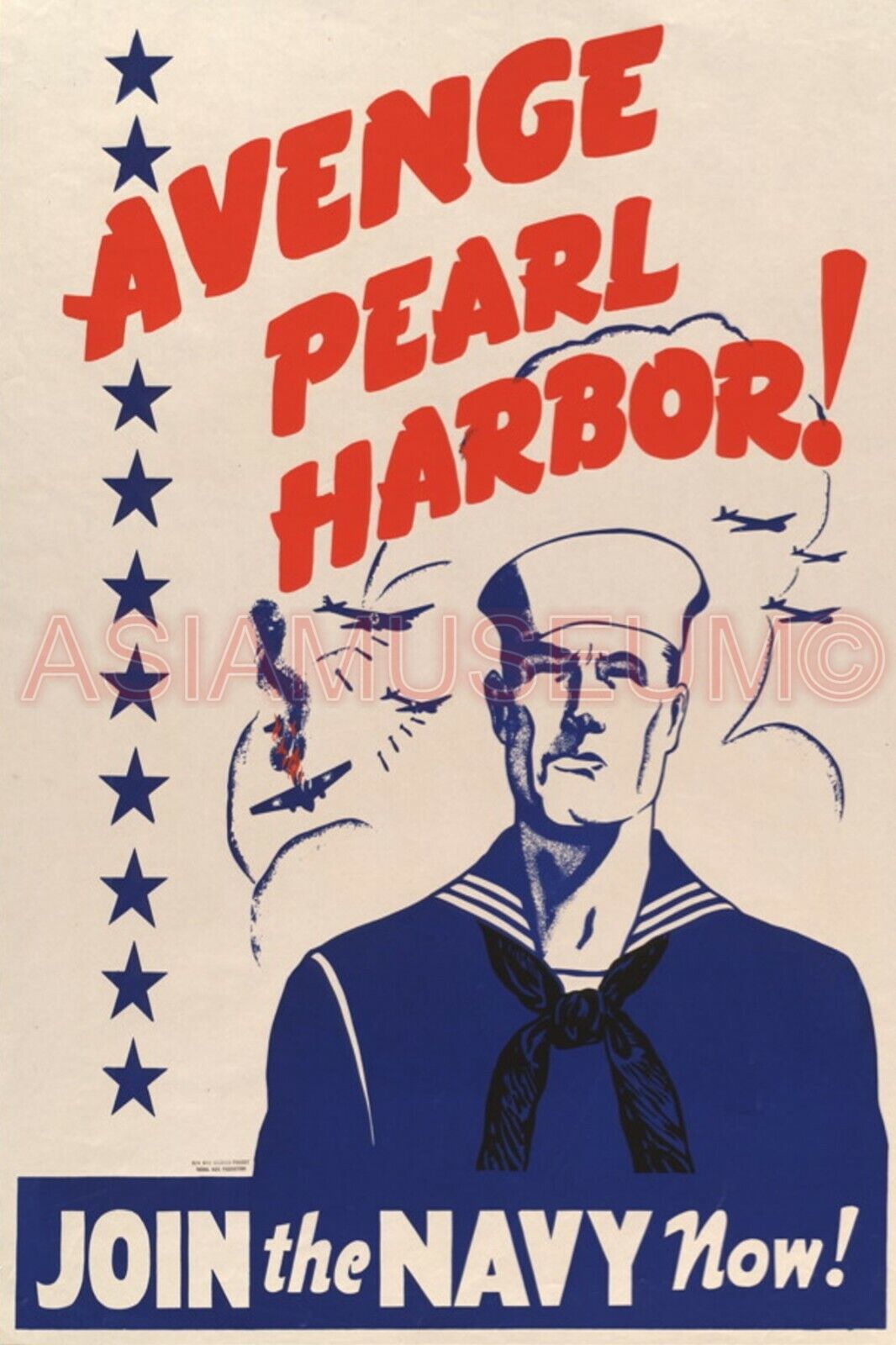 1943 WW2 USA AMERICA PEARL HARBOR SAILOR AIRCRAFT BOMBING  PROPAGANDA Postcard