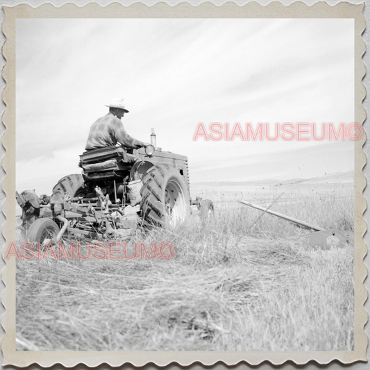 50s AUGUSTA RANCH COWBOY FARM TRACTOR FIELD VINTAGE OLD USA AMERICA Photo 11365