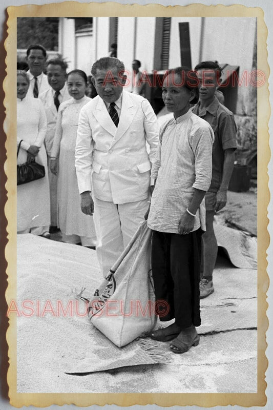 50s Vietnam SAIGON STREET SCENE FOOD STALL VENDOR SELLER RICE Vintage Photo 629