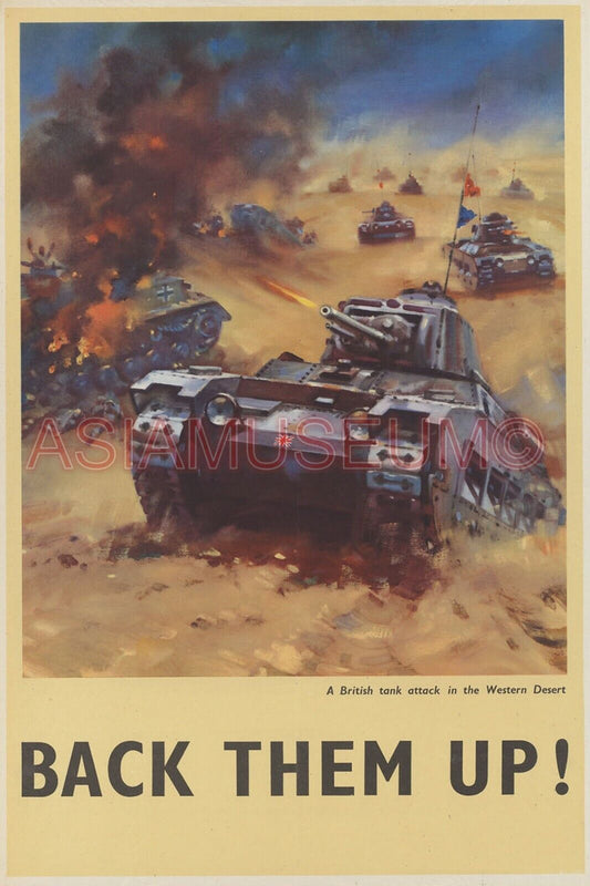 1944 WW2 USA AMERICA RECEUITMENT TANK ART WAR ARMY SOLDIER PROPAGANDA Postcard