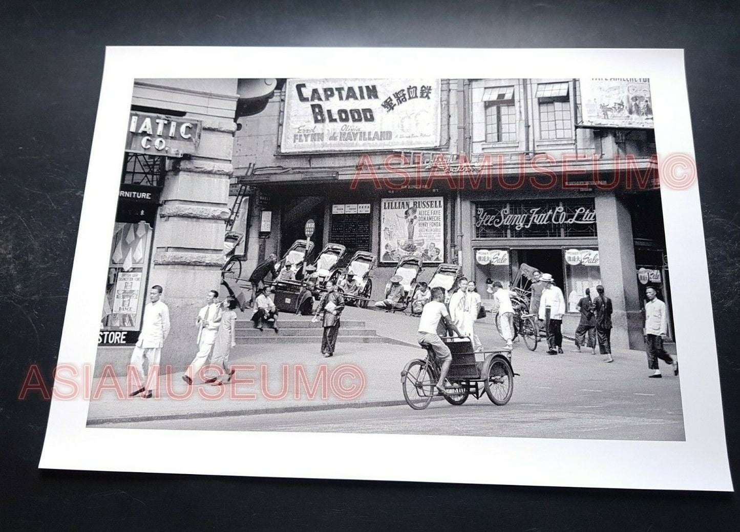 WW2 HONG KONG Wyndham Street CENTRAL THEATER CINEMA SCENE Vintage Photo 香港老照片