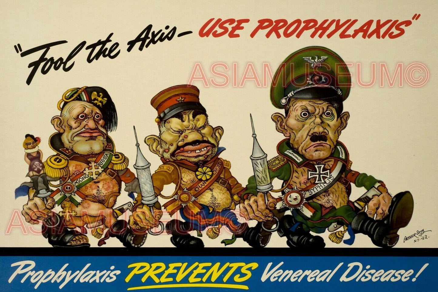 1945 WWii USA AMERICA ANTI JAPAN CARICATURE TOJO D-DAY FUNNY PROPAGANDA Postcard