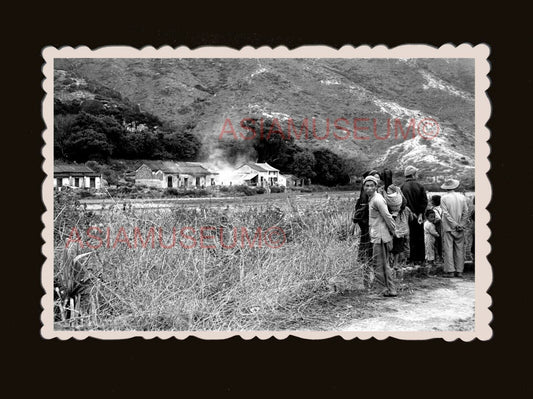 New Territories Village Sha Tau Kok House Hill Hong Kong Photograph 香港旧照片 #3124