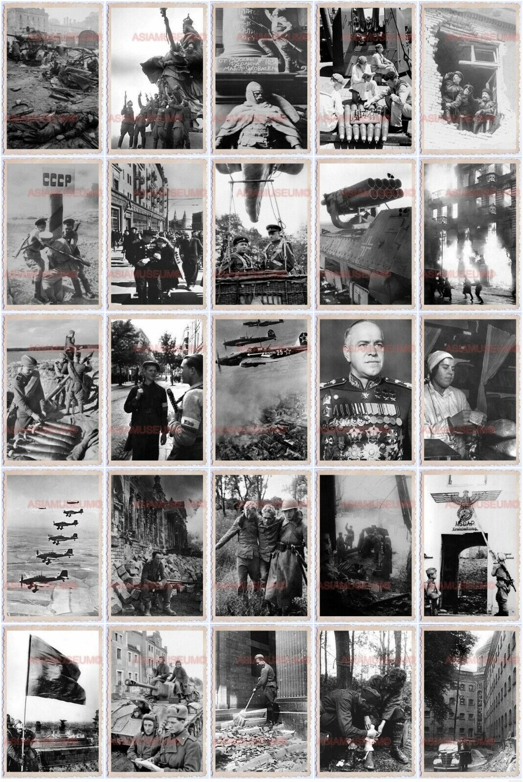 325pcs WW2 USA Germany France Normandy Army Soldier War General Vintage Photo Wa