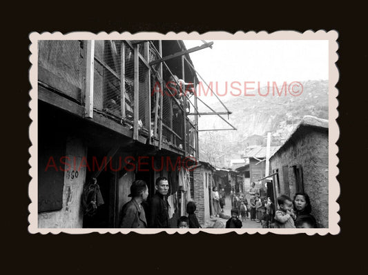 40's Shek Kip Mei squatter village New Kowloon Hong Kong Photograph 香港旧照片 #3079