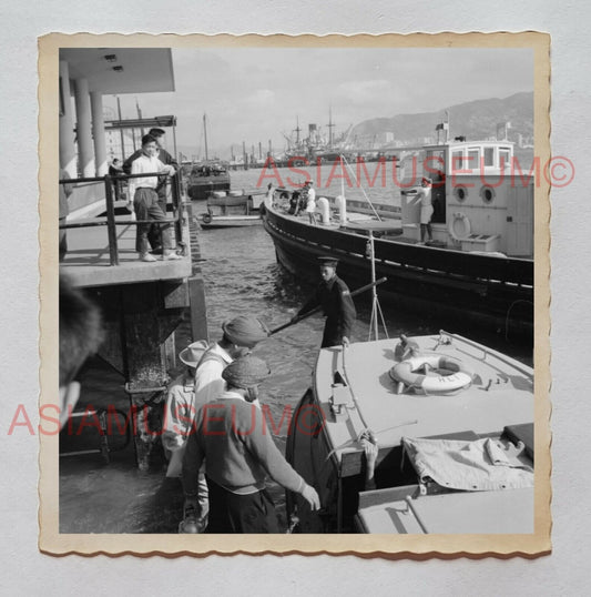 BRITISH INDIA SIKH HARBOR SHIP PIER FERRY  Vintage Hong Kong Photo 香港旧照片 26871