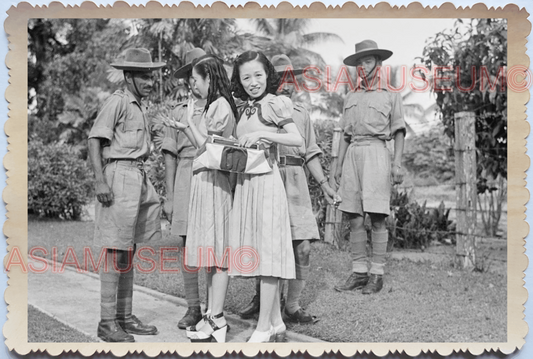 WW2 Oriental Women Lady Dress Military Army India Vintage Singapore Photo 17531