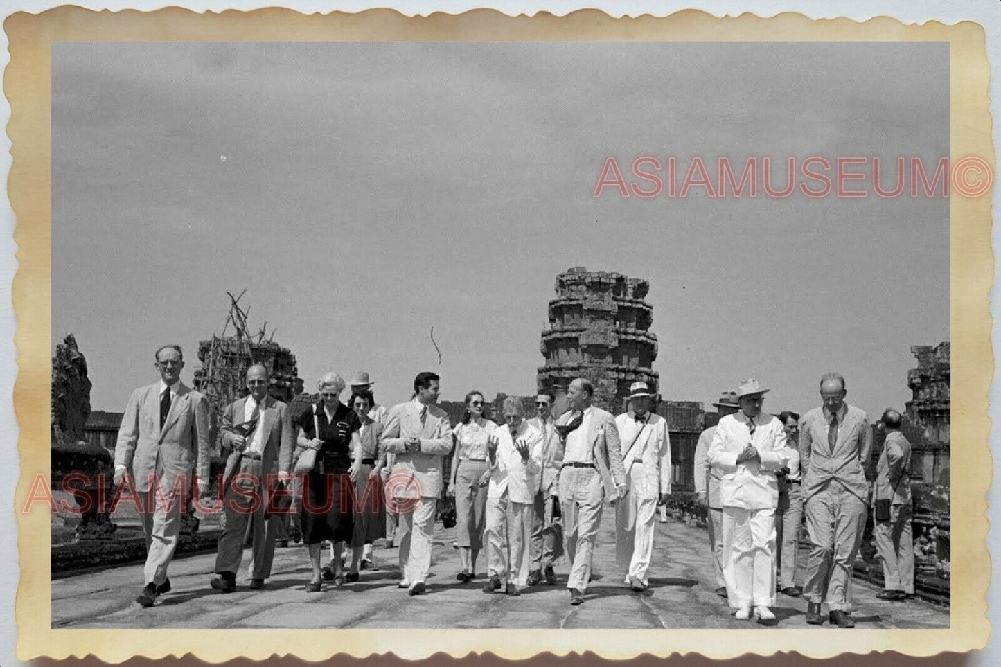 50s Vietnam SAIGON Cambodia Angkor Wat Buddhist Hindu Temple Vintage Photo 1648