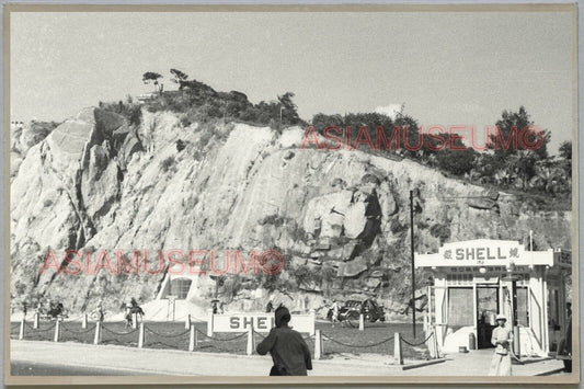 1940s Shell Gas Station Horse HONG KONG VINTAGE PHOTO POSTCARD RPPC 679 香港舊照片明信片