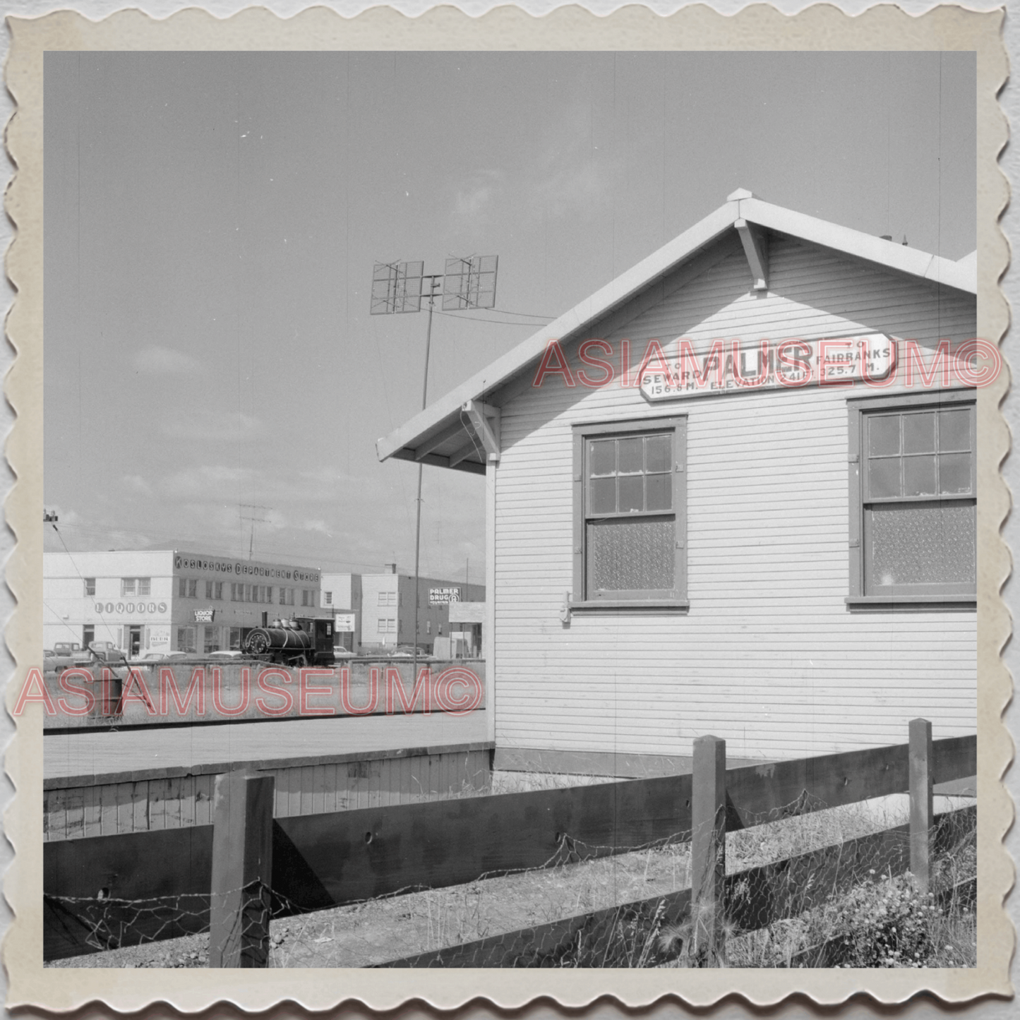 50s PALMER CITY Matanuska-Susitna ALASKA HOUSE FIELDS B&W VINTAGE USA Photo 9982