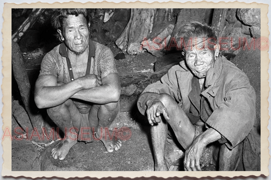 50s PHILIPPINES LUZON IFUGAO MOUNTAIN TRIBE CAVEMAN HOUSE Vintage Photo 24419