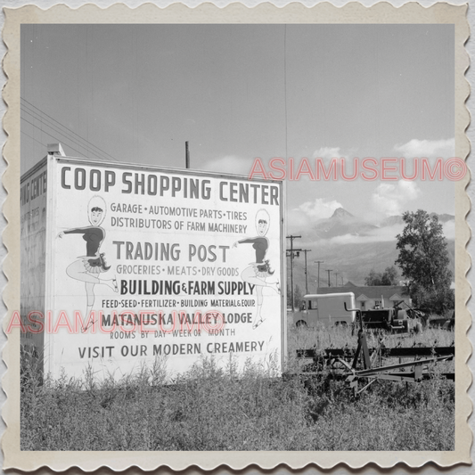 50s PALMER CITY Matanuska-Susitna ALASKA STORE SIGN SHOP VINTAGE USA Photo 10712