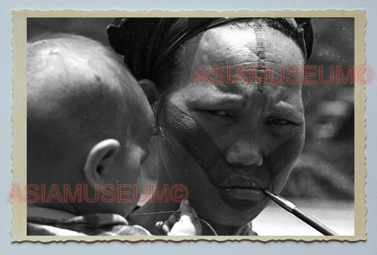 Women Lady Tattoo Native Tribe Portrait Vintage Taiwan Taipei Photo 老照片 #3691