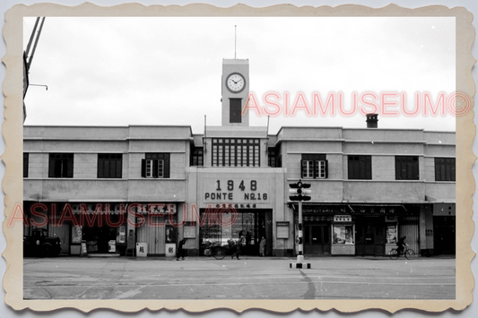 40's MACAU MACAO Hong Kong Ferry Terminal Port Ferry Vintage Photo 澳门旧照片 27324