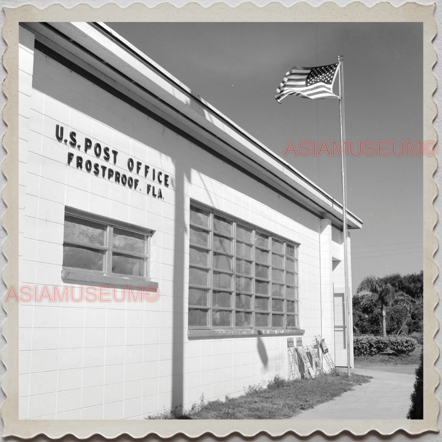 50s FROSTPROOF FOLK COUNTY FLORIDA POST OFFICE VINTAGE US USA AMERICA Photo 7722