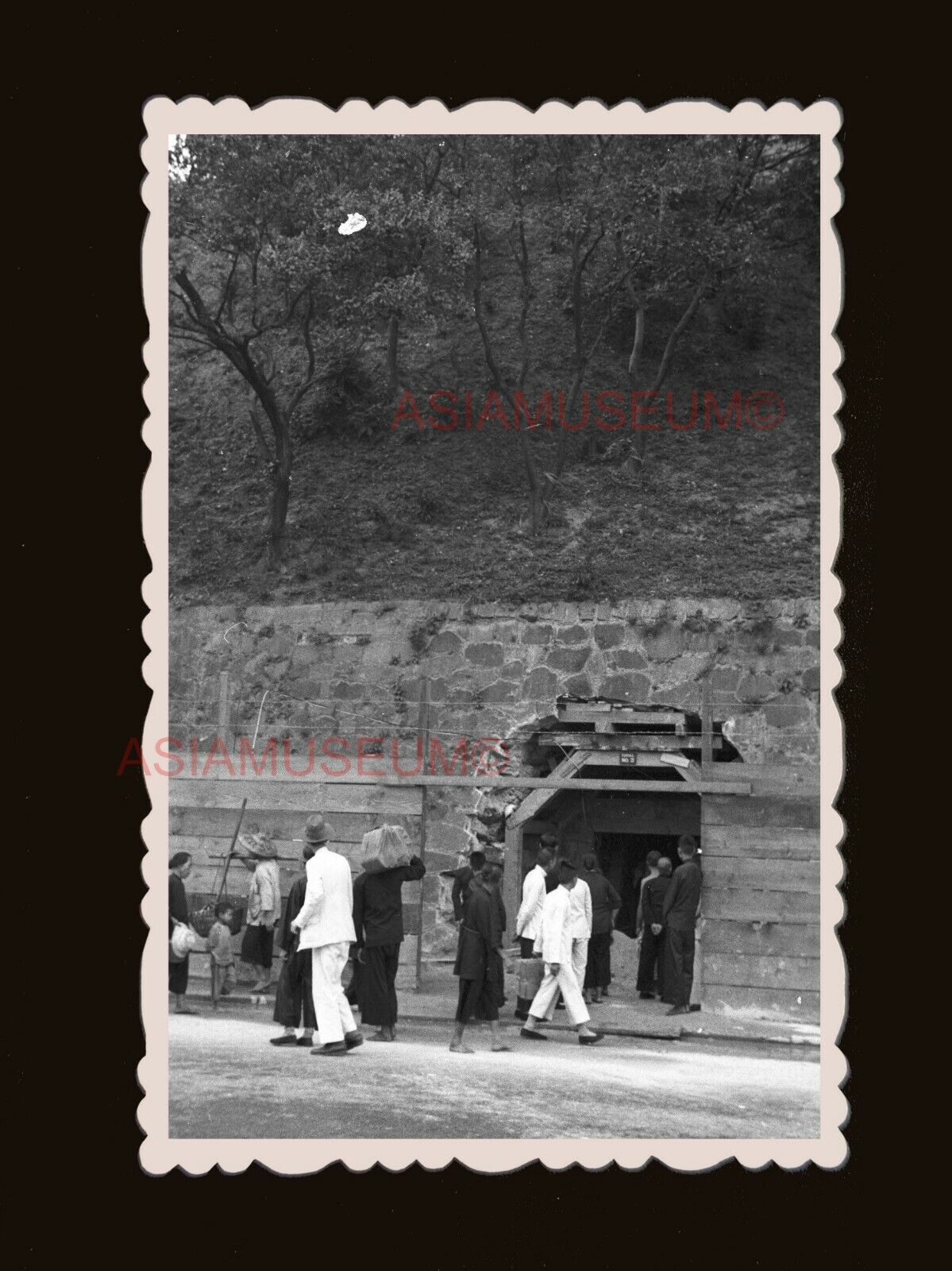 WW2 Anti Japanese Shelter Bunker Canton Road  Hong Kong Photograph 香港旧照片 #2711