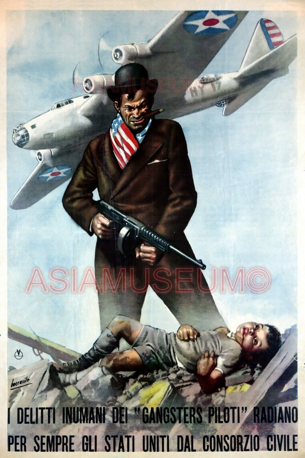 1942 WWii USA AMERICA AIRFORCE PLANE BOMBER ARMY SOLDIER BOY PROPAGANDA Postcard