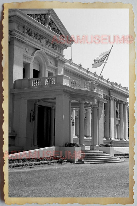 40s Vietnam War SAIGON HO CHI MINH FRANCE CITY HALL ROAD FLAG Vintage Photo 1610