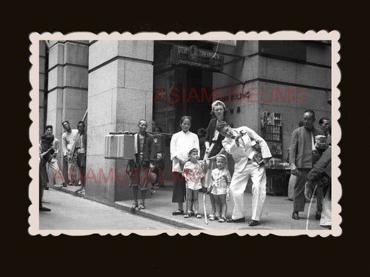 40's Bank Bilding Women building Chater Road Vintage Hong Kong Photo 香港旧照片 #2213