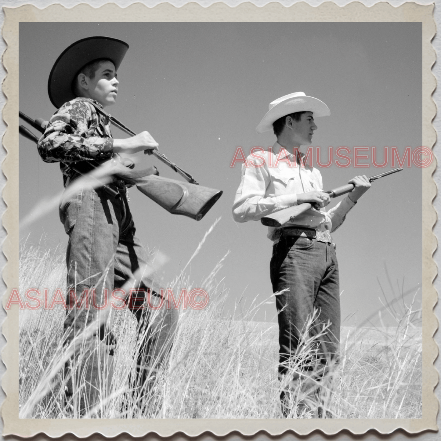 50s AUGUSTA KRONE RANCH COWBOY BOY GUN RIFLE VINTAGE OLD USA AMERICA Photo 11143