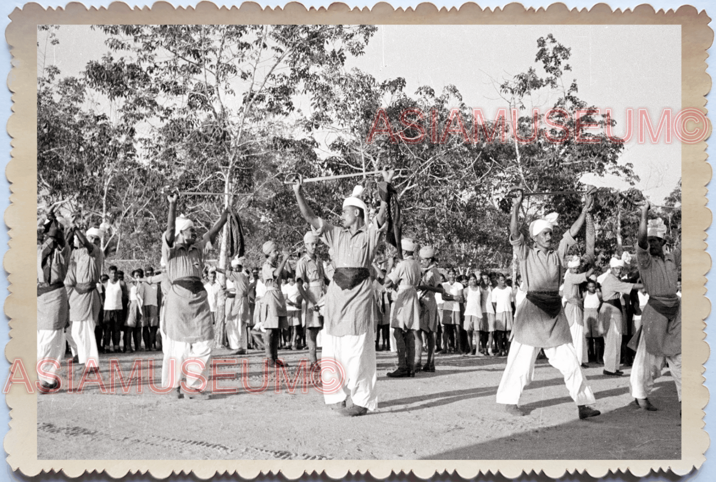 WW2 Royal British India Army Sikh Punjab War Dance Vintage Singapore Photo 26291