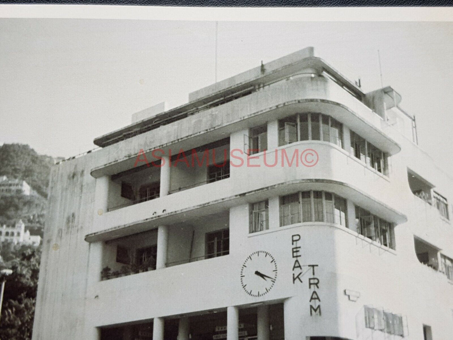 Hong Kong Victoria Peak Tram Lower Terminal Garden Road Car Photo Postcard RPPC