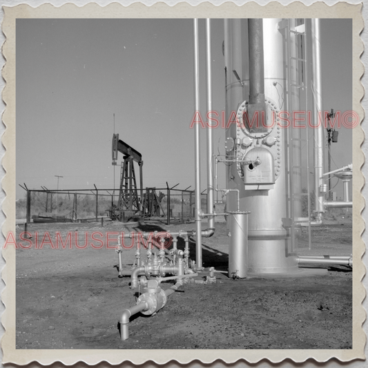 50s ODESSA CITY ECTOR COUNTY TEXAS OIL REFINERY PUMP RIG VINTAGE USA Photo 12282