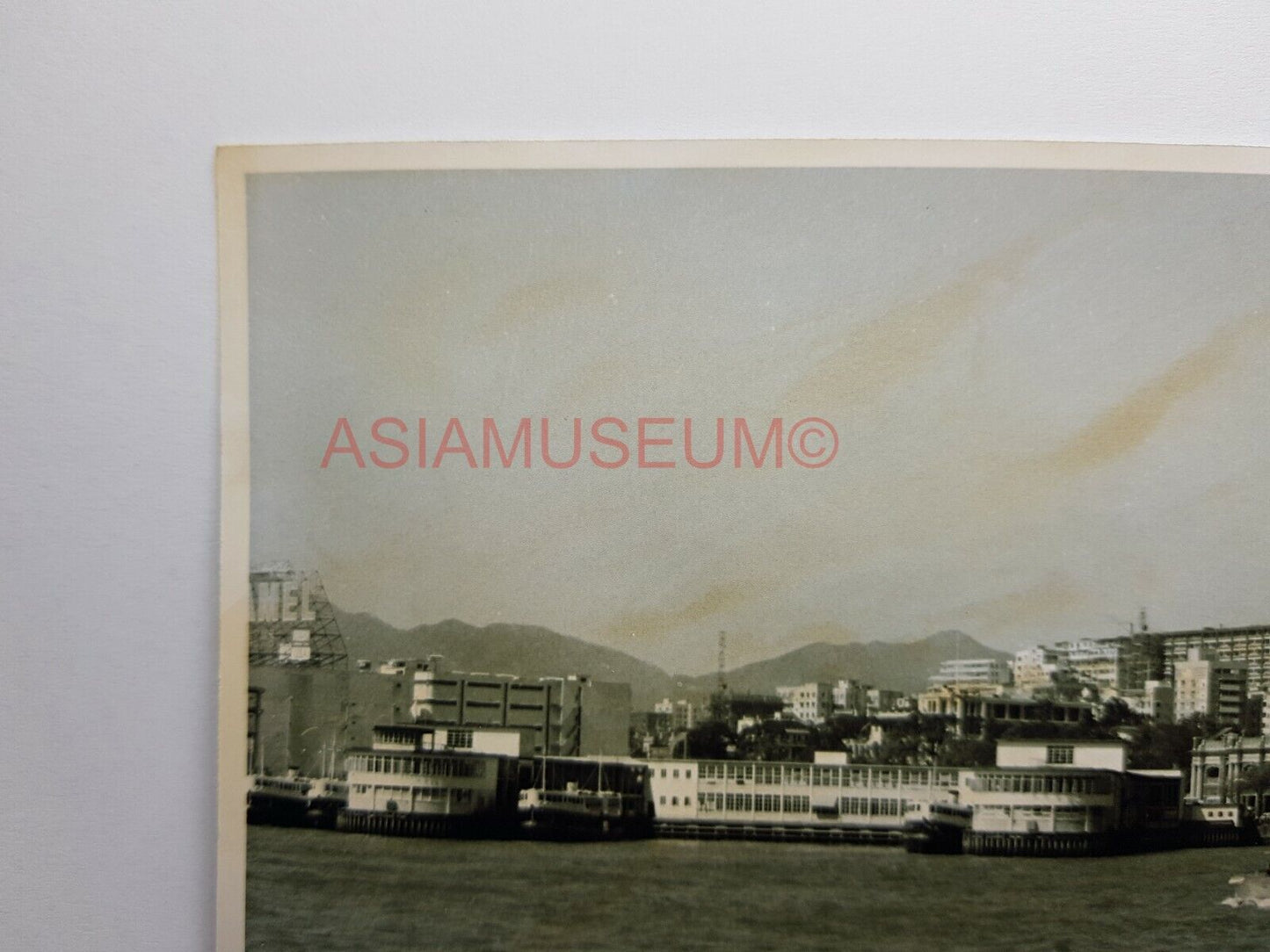 Hong Kong Panoramic Kowloon Ferry Terminal Clock Tower Photo Postcard RPPC #2609