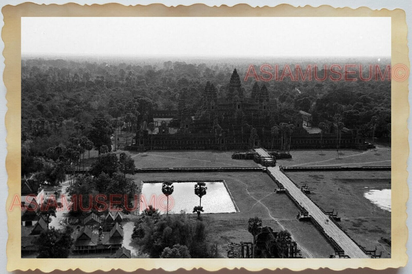 50s Vietnam SAIGON Cambodia Angkor Wat Buddhist Hindu Temple  Vintage Photo 1652