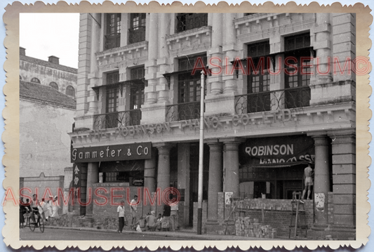 WW2 Robinson Store Barricade Anti Japanese Bomb  Vintage Singapore Photo 26264