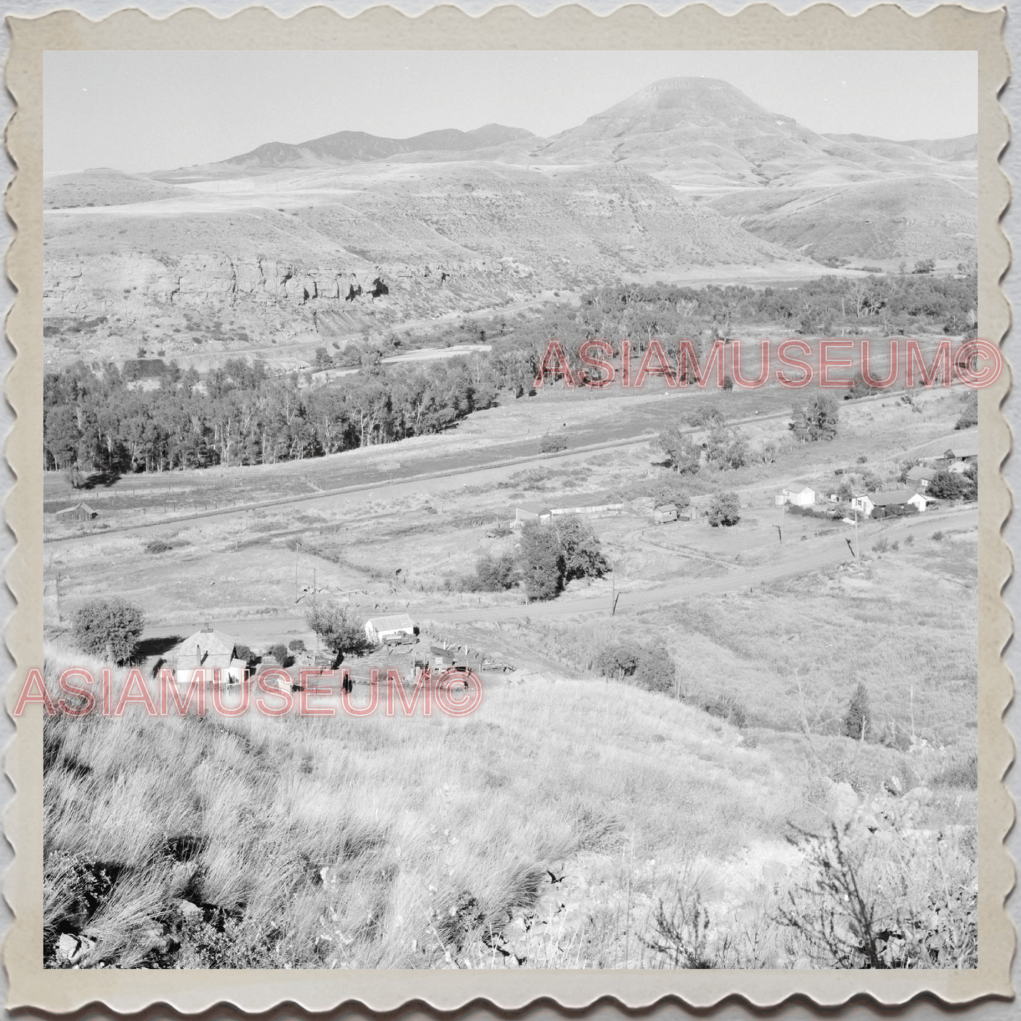 50s CASCADE COUNTY MONTANA FARM HOUSES VALLEY USA AMERICA VINTAGE Photo 9758