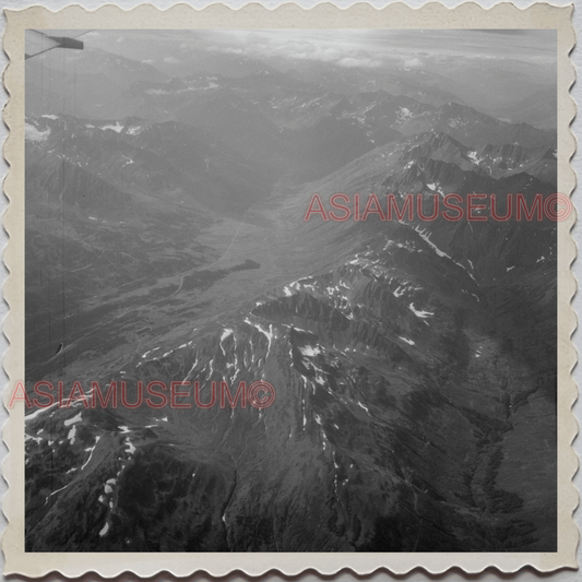 50s JANEAU CITY ALASKA GASTINEAU CHANNEL AERIAL VIEW  VINTAGE USA Photo 10756