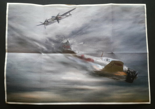 1944 WW2 USA AMERICA BRITAIN ANTI JAPAN AIRCRAFT KAMIKAZE ART PROPAGANDA POSTER