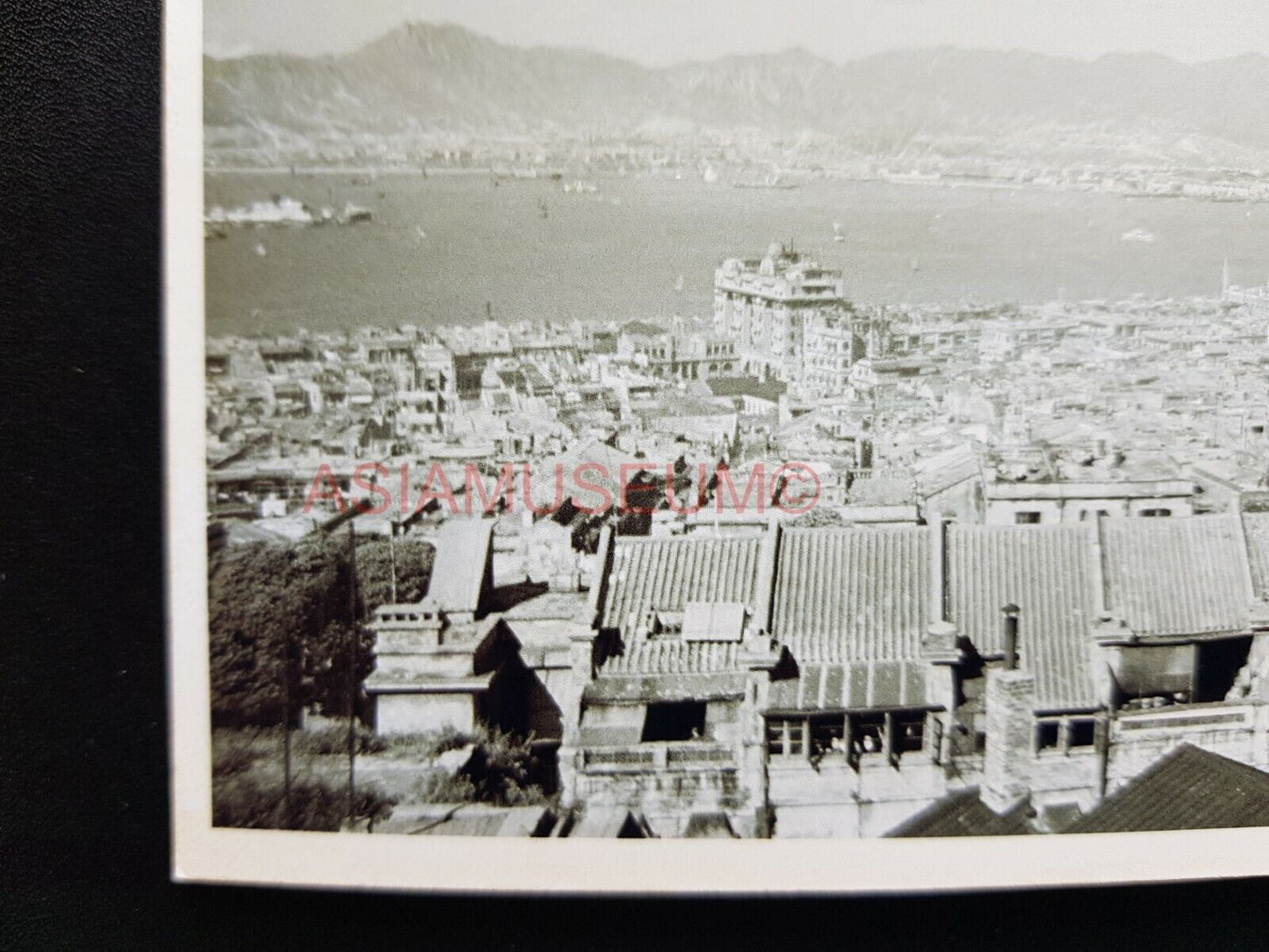 Panoramic City Kowloon Ferry Terminal Harbor Hong Kong Photo Postcard RPPC #2881