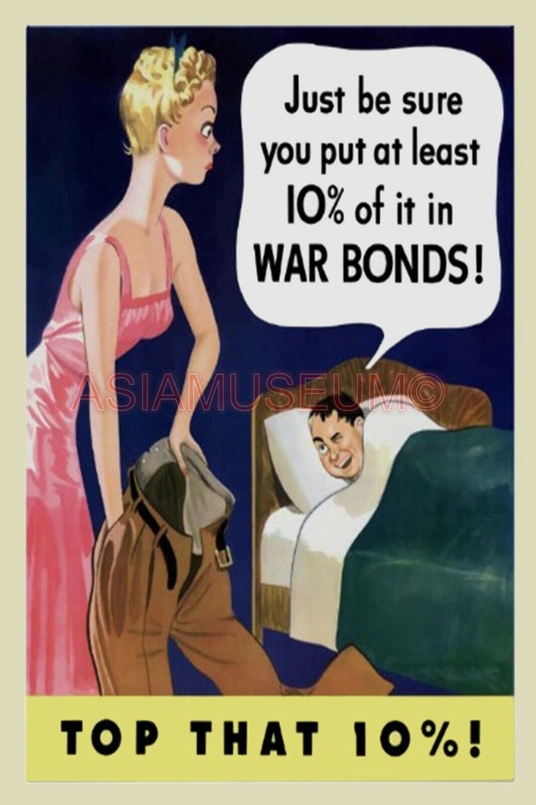 1941 WW2 USA UNITED STATES SEXY WOMEN BUY WAR BONDS STAMPS PROPAGANDA Postcard