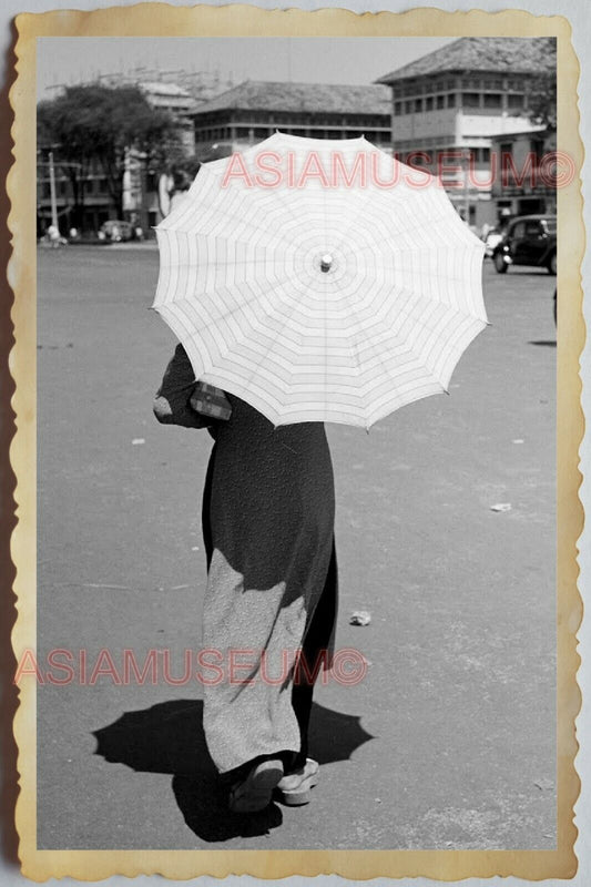 60s Vietnam War HANOI HO CHI MINH STREET SCENE ORIENTAL LADY Vintage Photo 1110