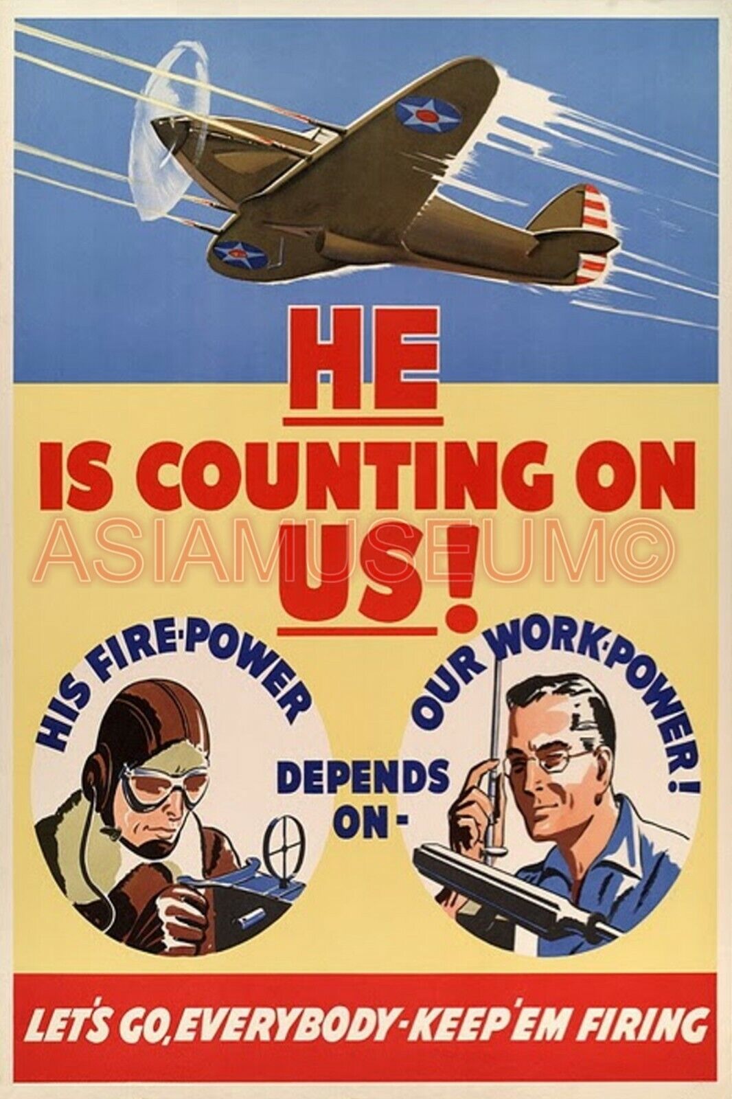 1944 WW2 AMERICA USA AIRCRAFT AIRFORCE PILOT WAR JOB PLANE PROPAGANDA Postcard