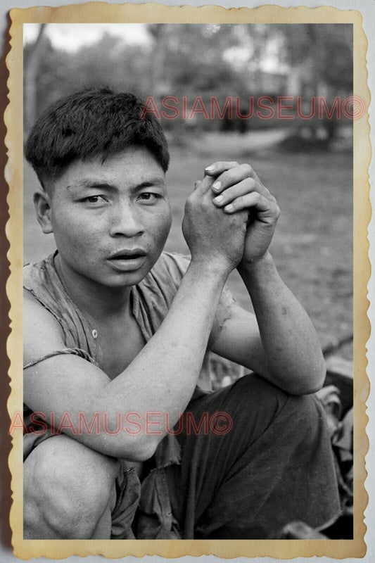 40s Vietnam War SAIGON HO CHI MINH STREET YOUNG MAN VIET CONG Vintage Photo 1267