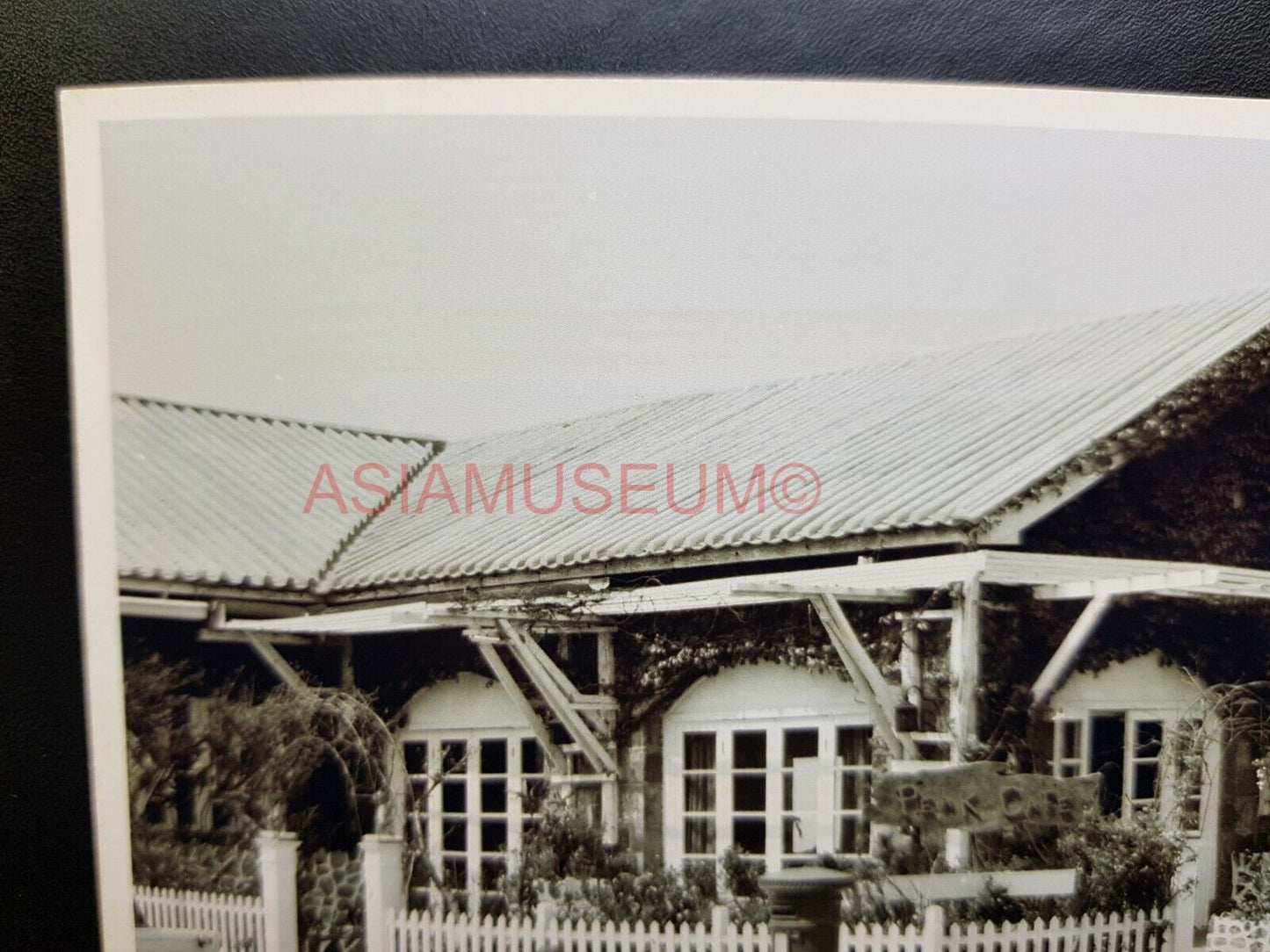 Victoria Peak Cafe Tram Car British Colonial Build Hong Kong Photo Postcard RPPC