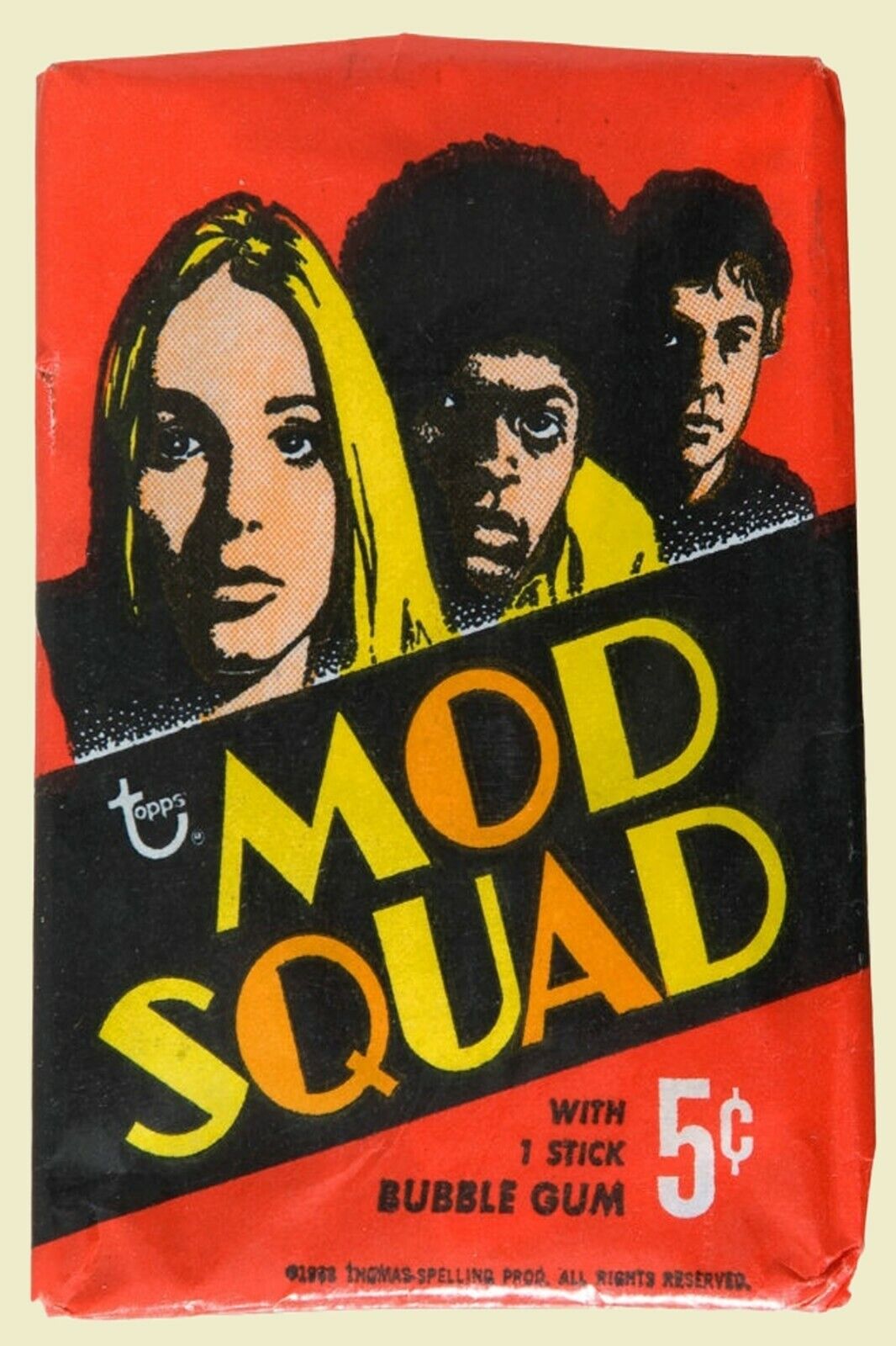 Vintage USA MOD SQUAD BUBBLE GUM WOMEN LADY PIN UP ADVERTISEMENT Postcard #009