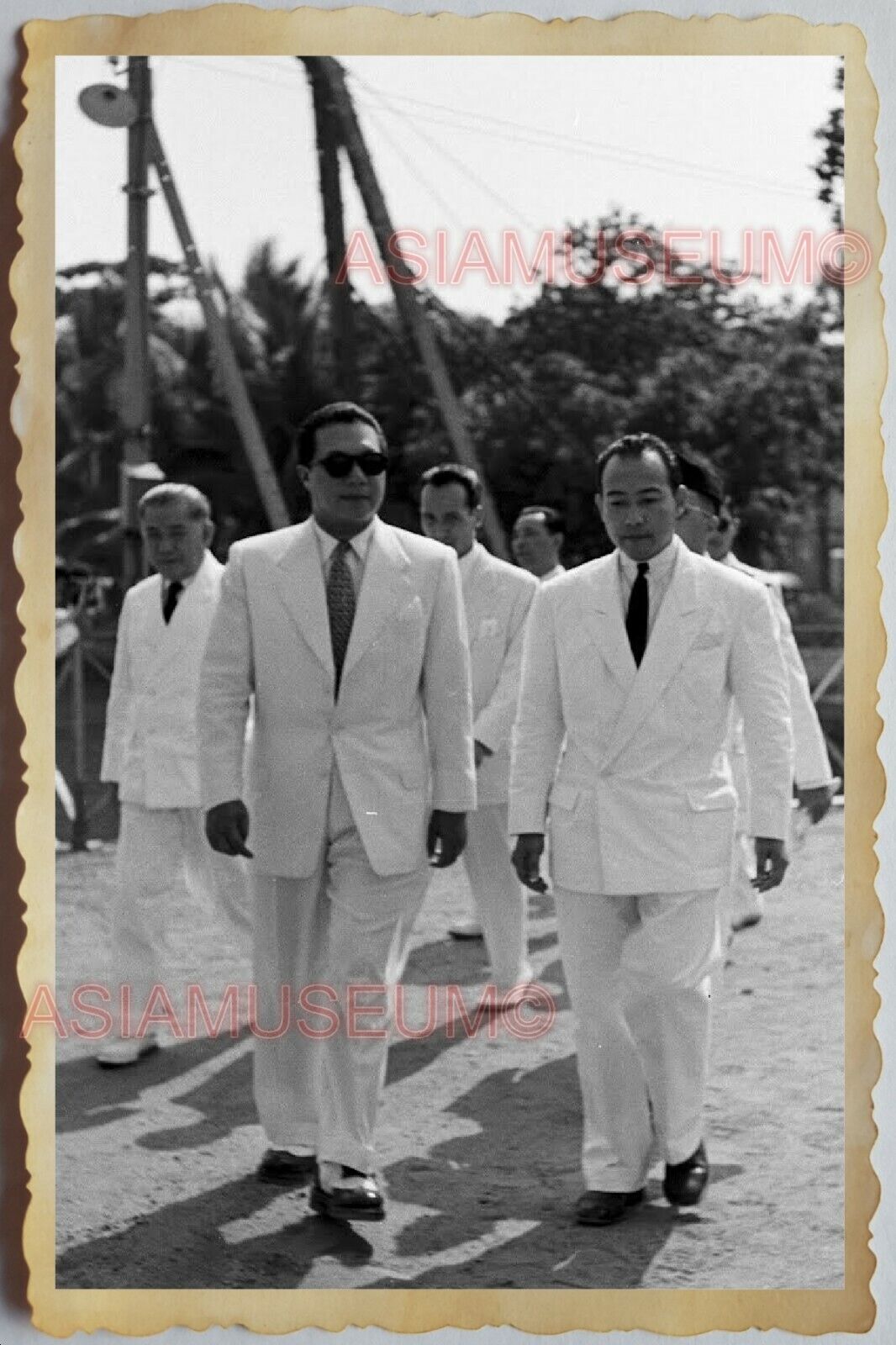 40s Vietnam War SAIGON BAO DAI EMPEROR HO CHI MINH SUIT HANOI Vintage Photo 1480