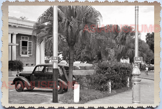 WW2 Royal British Car Park Building Lamppost Road Vintage Singapore Photo 26292