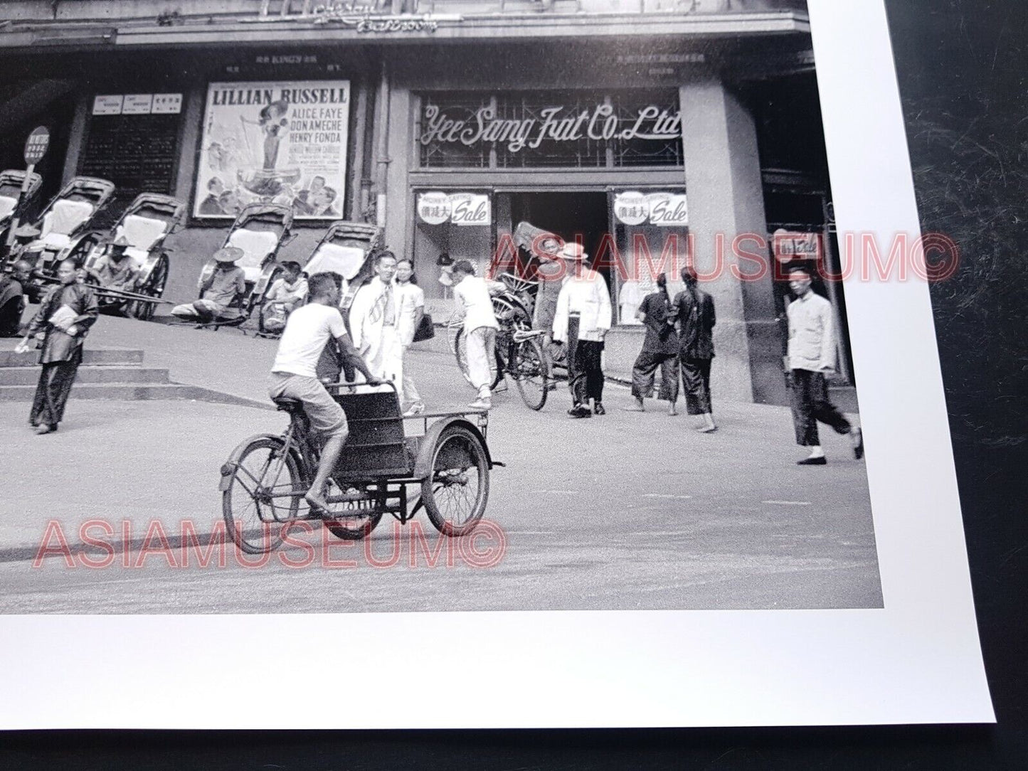 WW2 HONG KONG Wyndham Street CENTRAL THEATER CINEMA SCENE Vintage Photo 香港老照片