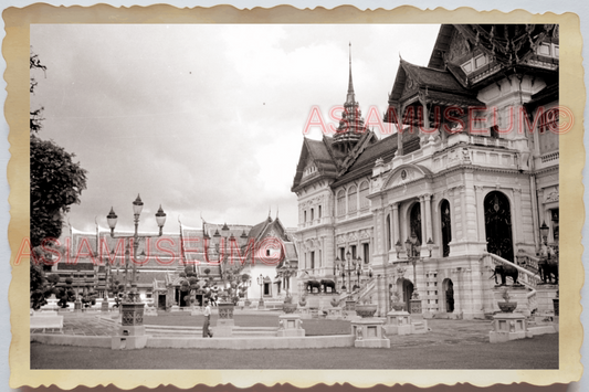 50s THAILAND BANGKOK ROYAL GRAND PALACE PATIO KING GARDEN Vintage Photo 30215