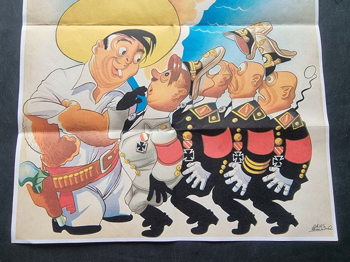 1941 WWii SOUTH AMERICA MEXICO CARICATURE JAPAN TOJO COMIC ww2 PROPAGANDA POSTER