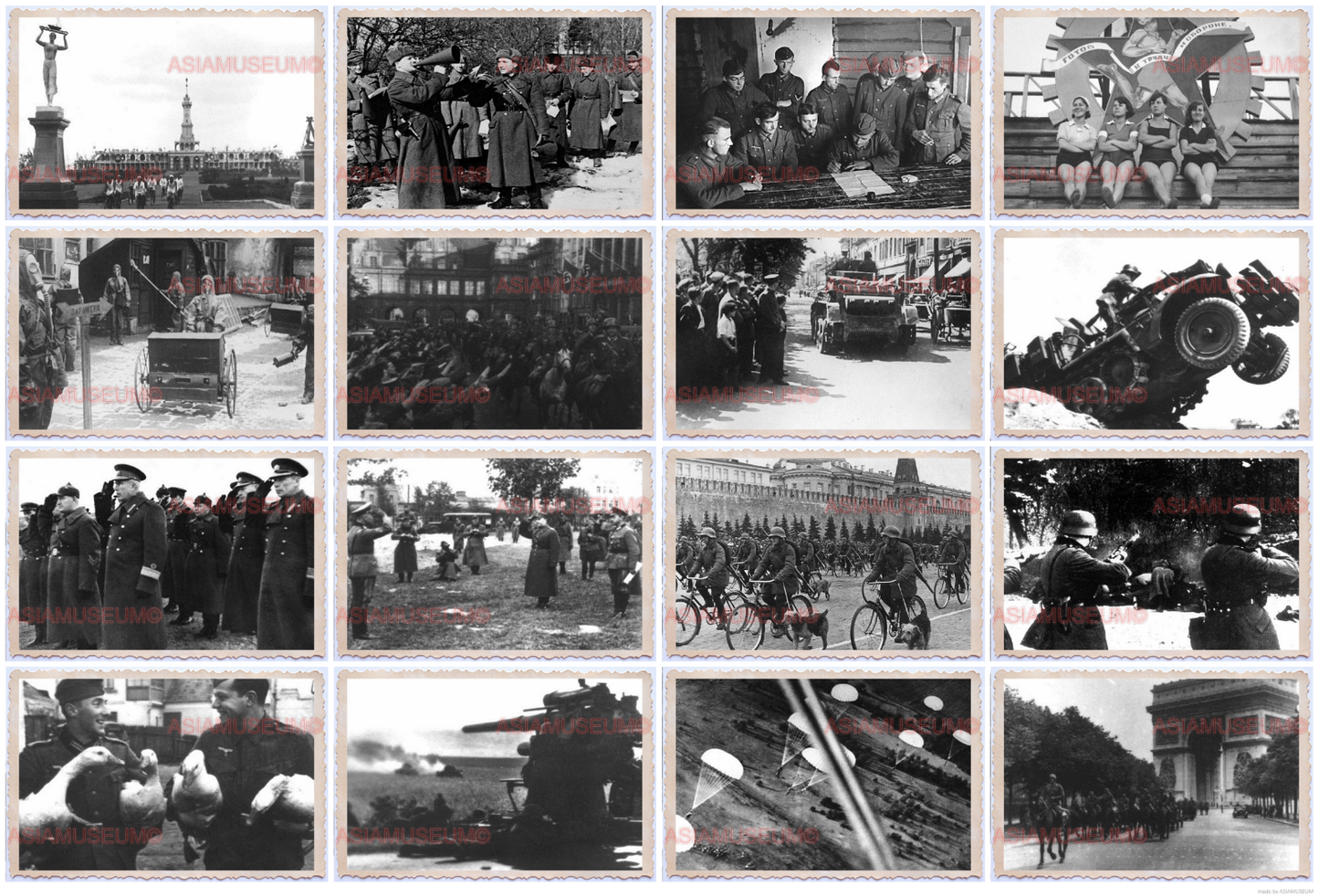 274pcs WW2 SOLDIER ARMY TANK HORSE CANNON TRUCK CHURCH WAR B&W Vintage Photo Wb