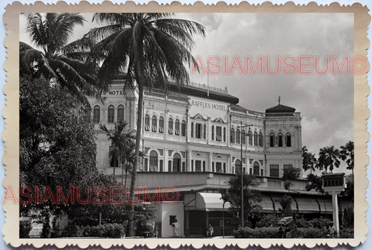 WW2 Raffles Hotel  Battery Road Beach Coconut Tree Vintage Singapore Photo 17725