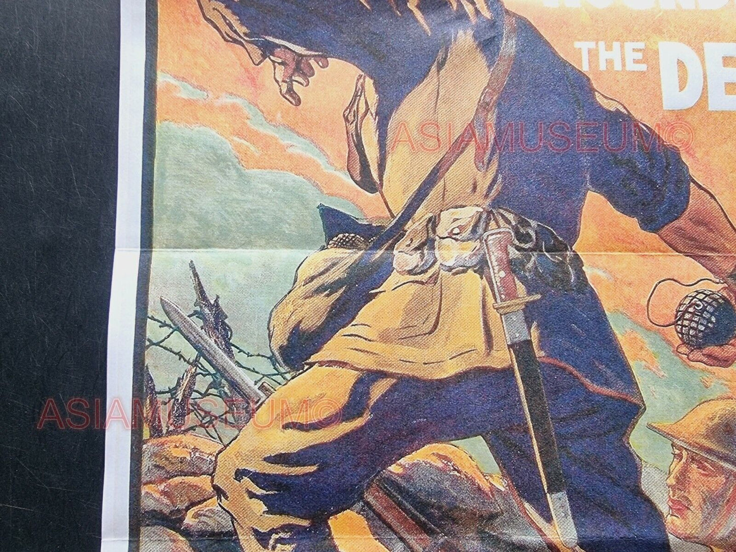 1943 WW2 USA AMERICA MARINES NAVY BATTLE PACIFIC WAR ISLANDS PROPAGANDA POSTER