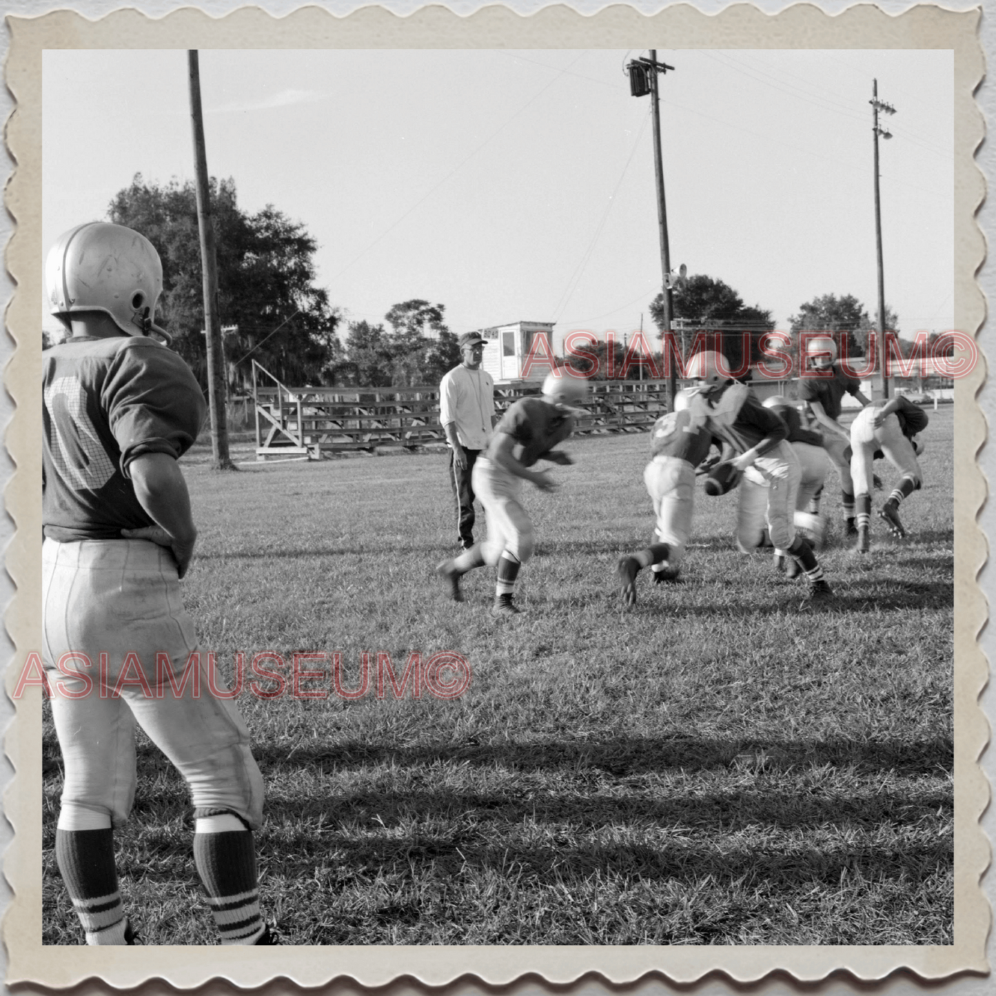 50s FROSTPROOF FLORIDA FOOTBALL TEAM TRAINING VINTAGE USA AMERICA Photo 11099